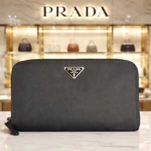 NWT Prada Tessuto Black Wallet